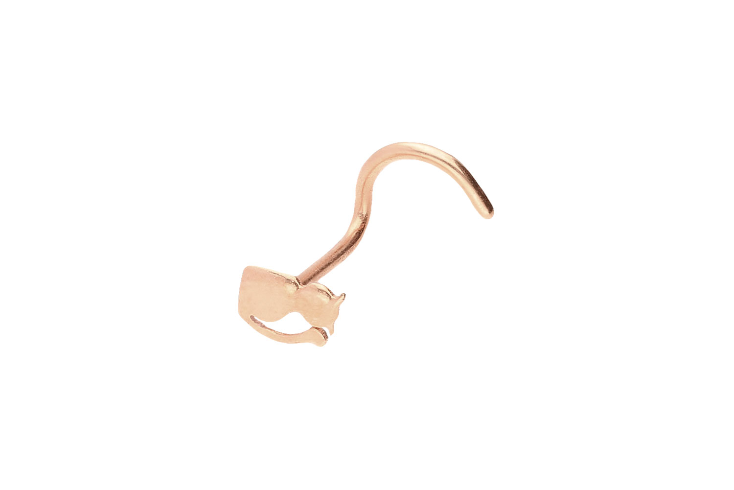 Chirurgenstahl Nasenstecker Spirale KATZE ++SALE++
